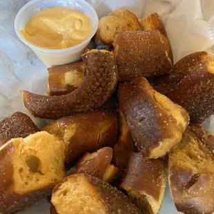 Fried pretzel bites are worth a try.