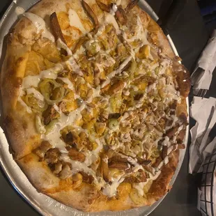 Buffalo chicken pizza