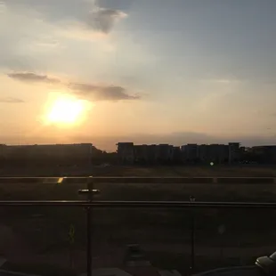 Sunset from outdoor balcony