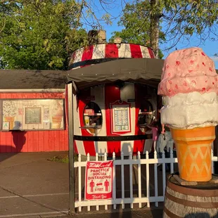 The outside of barrel of fun