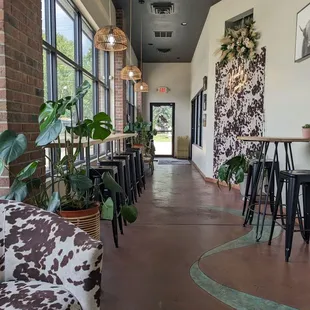 the interior of a coffee shop