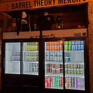 a display of beer