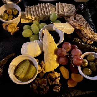 Three cheese board (burrata, brie, dill havarti)