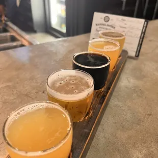 a row of beers