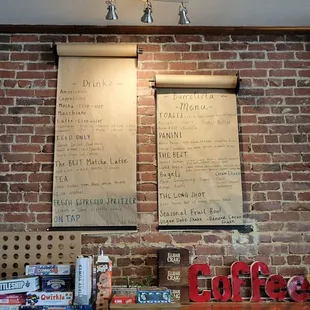 Menu-no prices listed