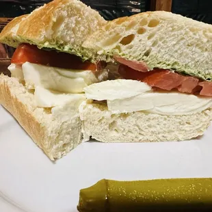Caprese sandwich