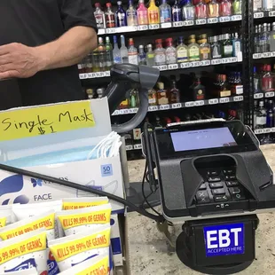 a man standing in a grocery store