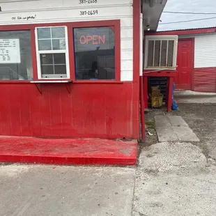 outside