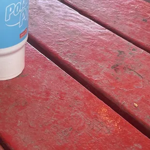 Dirty eating area