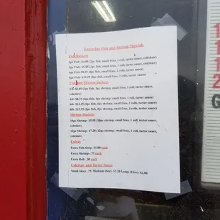 Smaller menu