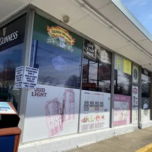 the outside of the store