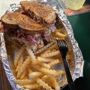 The Reuben. Super tasty, a little messy (in a good way) definitely one of the best I&apos;ve ever tried.