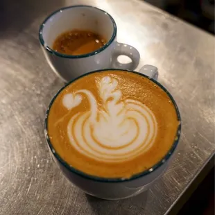 Awesome latte art, love the Uganda on espresso.