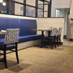 Dining room seating.