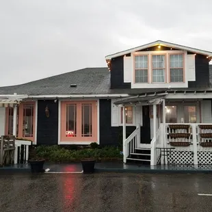 the front of the restaurant