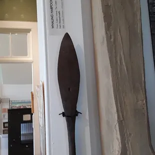 Whale harpoon used to chase whales from open boats.