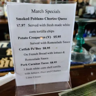 March Specials
