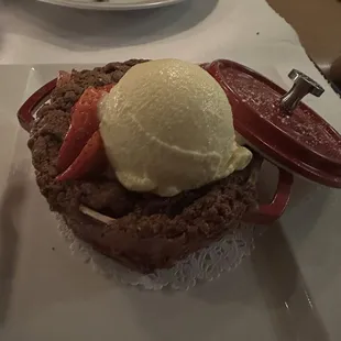 Warm Seasonal Fruit Cobbler