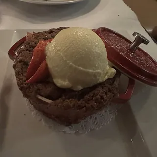 Warm Seasonal Fruit Cobbler