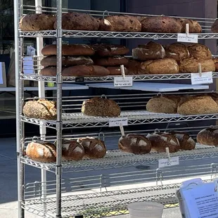 We got a sourdough and cranberry walnut!