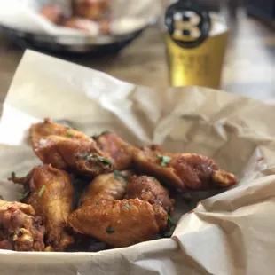 Tequila cilantro wings are amazing!