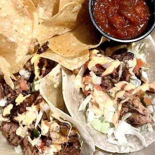 Tacos were incredible and the homemade salsa stole the show!