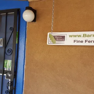 a sign on a building