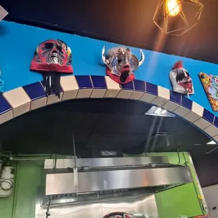 The wall of masks