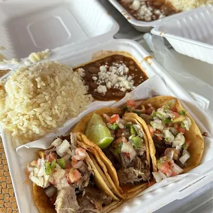 Chicken Taco Plate