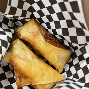a close up of a basket of food