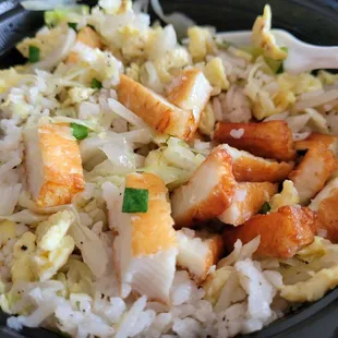 Titos Special,  with fried cheese diced up