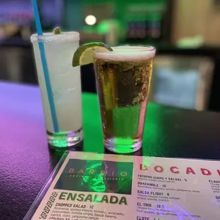 Margarita &amp; beer on tap