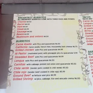 Menu 6/20