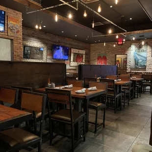the interior of the restaurant