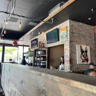 people sitting at the bar