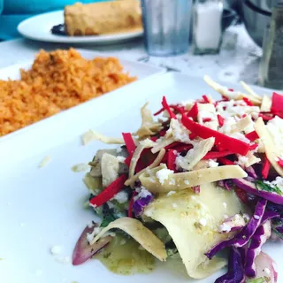 Roasted Chicken with Poblano Cream & Smoked Tomato Pico