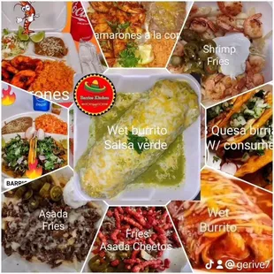 a variety of mexican dishes
