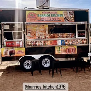 a food truck on the side of the road