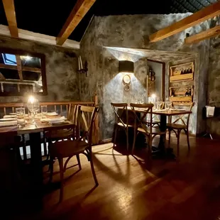 Upstairs seating