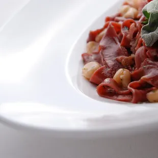 Home-made Red Beet Tagliatelle