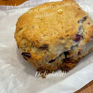 Orange Cranberry Scone