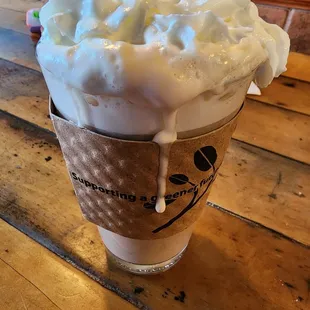 White chocolate chai latte