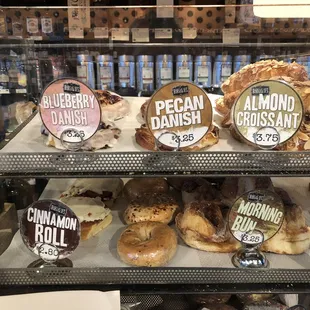 Morning pastry offerings