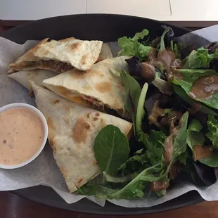 Pulled pork quesadilla