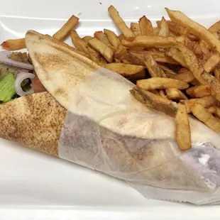 Jumbo Gyro and Fries