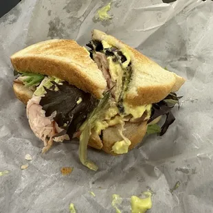Turkey Club Sandwich with garlic Mayo