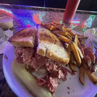 Reuben Sandwich Cajun Fresh Cut Fries