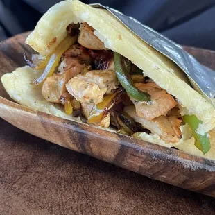 Chicken Arepa