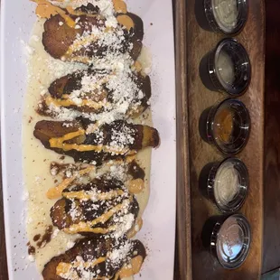 Maduros con Queso with bacon