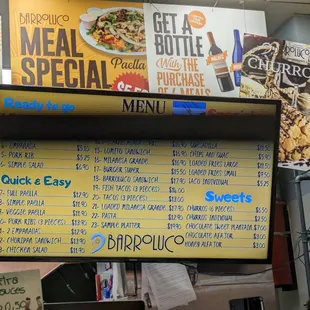menu, pizza